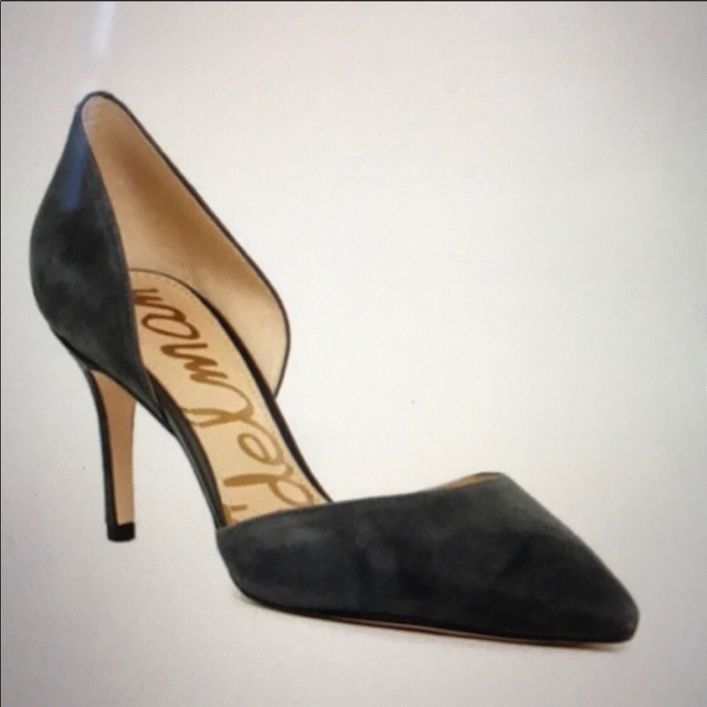 sam edelman d'orsay pump gray 6.5